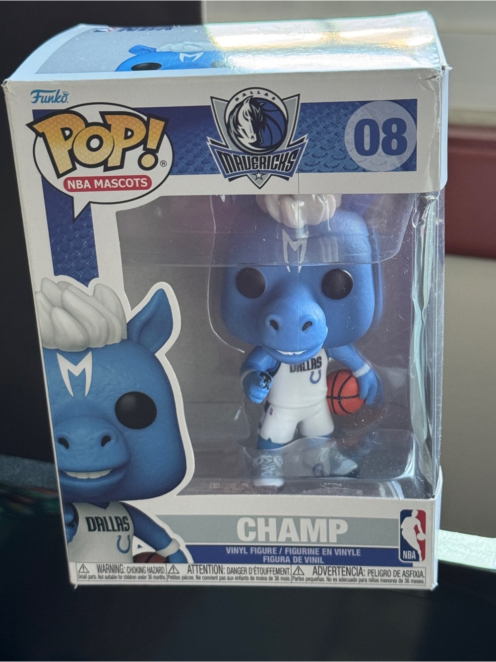CHAMP DALLAS MAVERICKS MASCOT NBA FUNKO POP! VINYL FIGURE #08